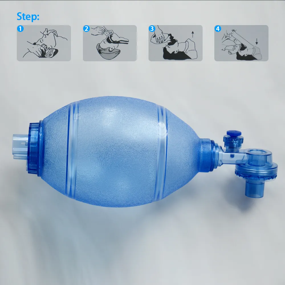 Disposable CPR Face Mask Resuscitator Kit With Bag For First Aid