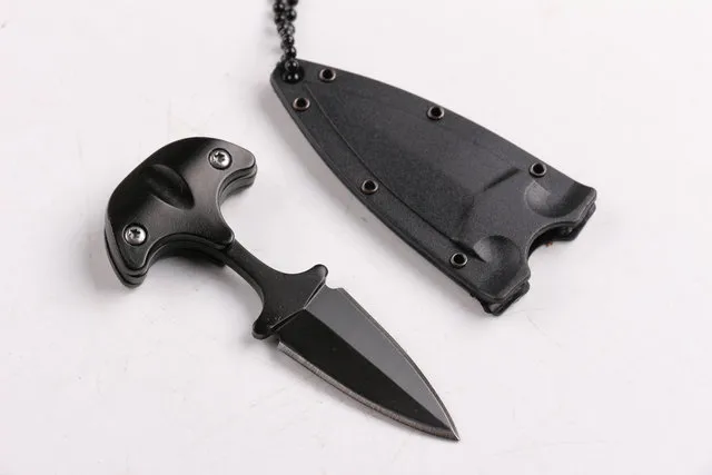 Mini Tactical Neck Knife Fixed Blade Outdoor Camping Knife Survival Self-defense Portable key chain faca EDC-7.3cm Overall