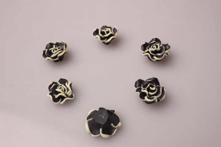 New Fashion hot Mixed Colorful Polymer Clay Beads Flower 15mm For Jewelry fiindings Making DIY