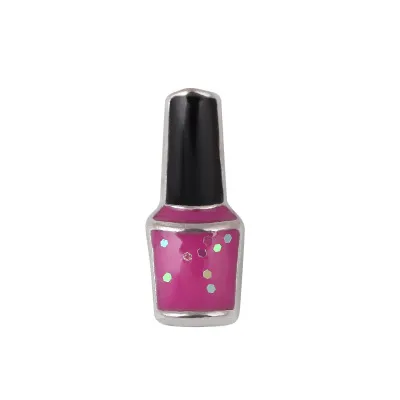 Rosa giorno di Pasqua Nail Polish Medaglioni Charms bambini fascini DIY dei pendenti in lega di Floating Locket per il braccialetto di vetro di memoria Locket Collane