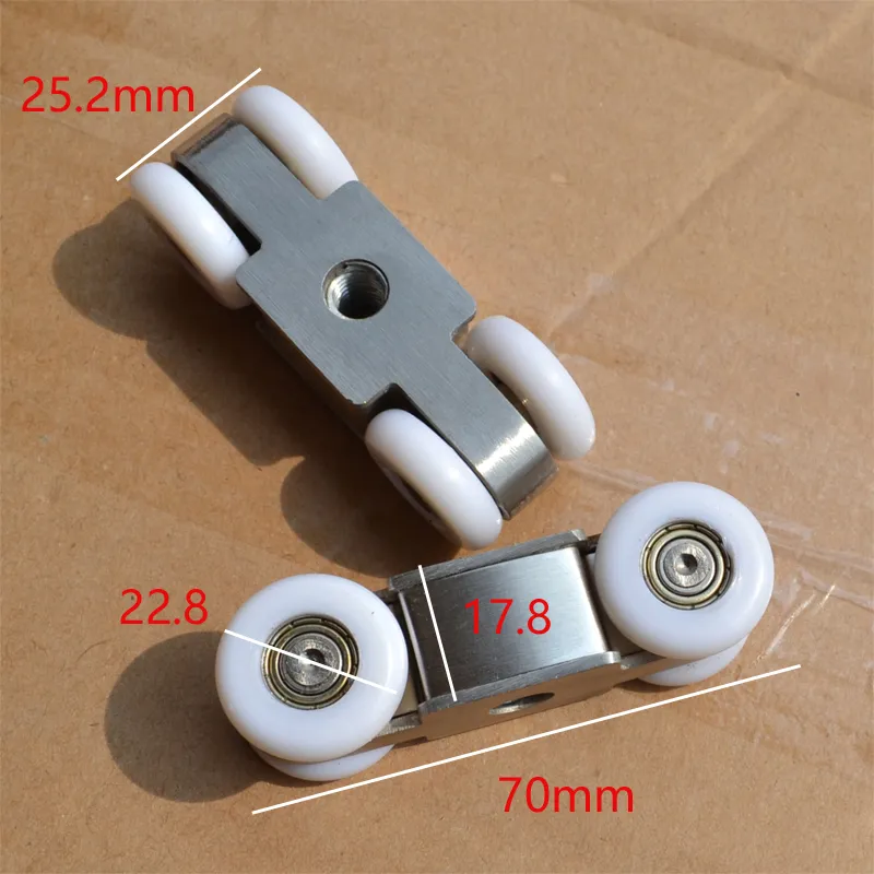 ultra-quiet wooden door roller furniture sliding window pulley hanging track nylon wheel glass bearing hardware