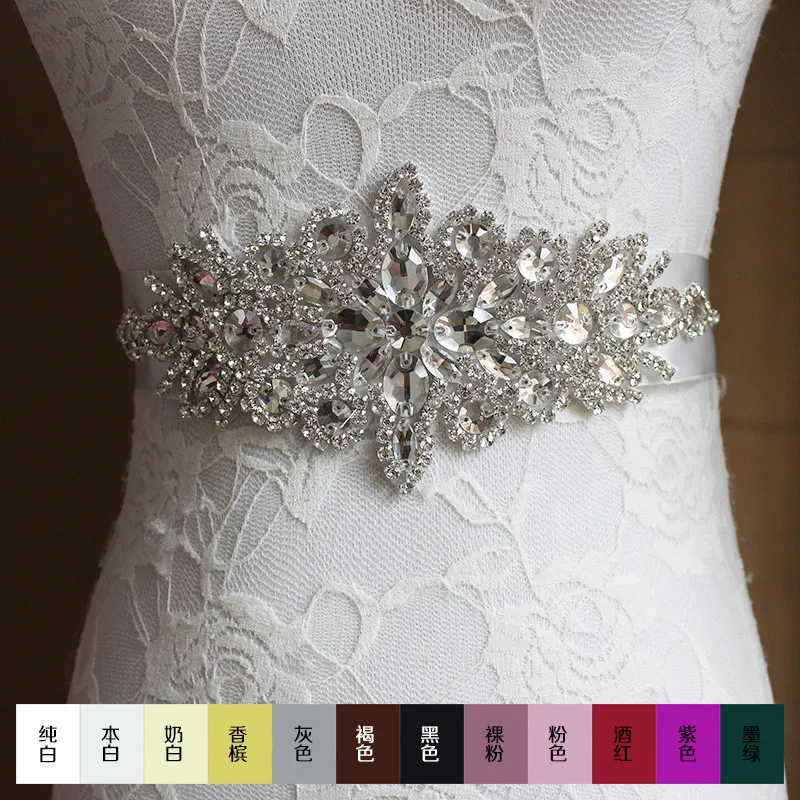 A noiva cinta handmade cinto spot atacado Europa e nos Estados Unidos de comércio exterior de alta qualidade de luxo diamante vestido de noiva acessórios