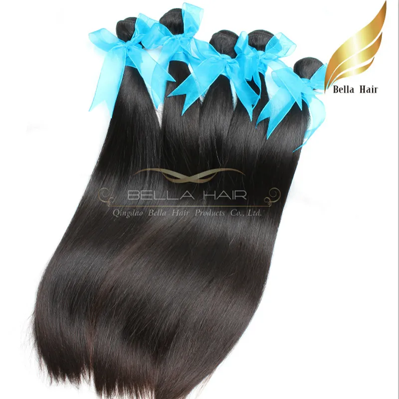 Indian Straight Hair Extension Vigin Remy Hair Weave 10-34 Inch Grade 3pcs Lot Natural Color