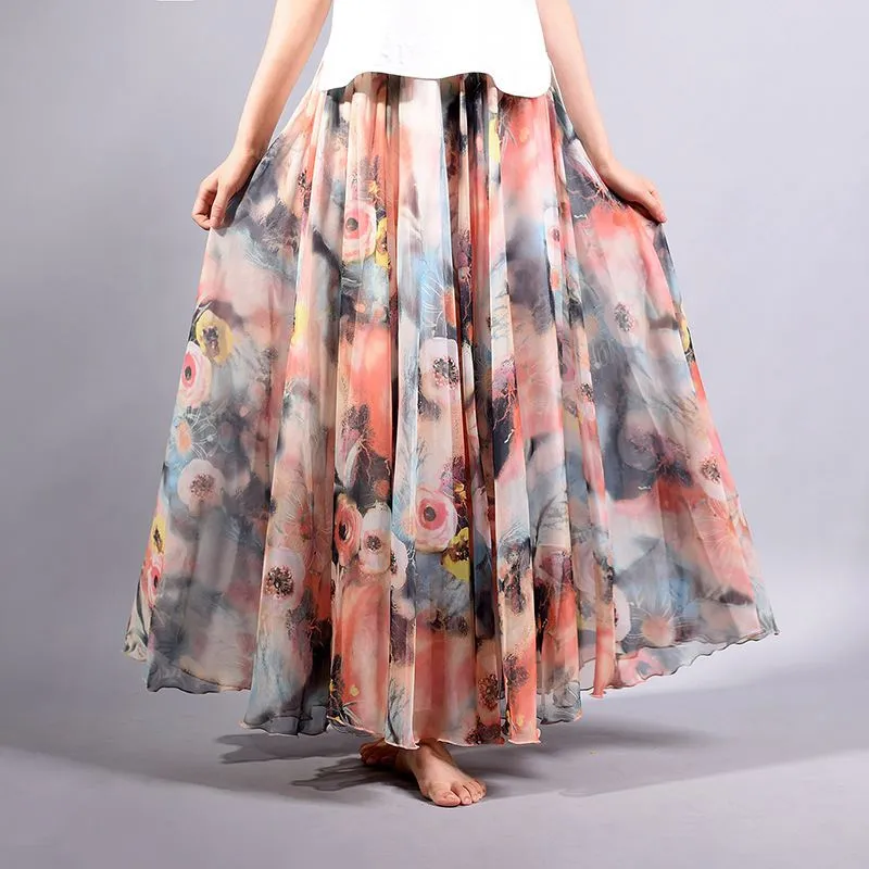 Wallis floral linen midi skirt in multicoloured - Alemais | Mytheresa