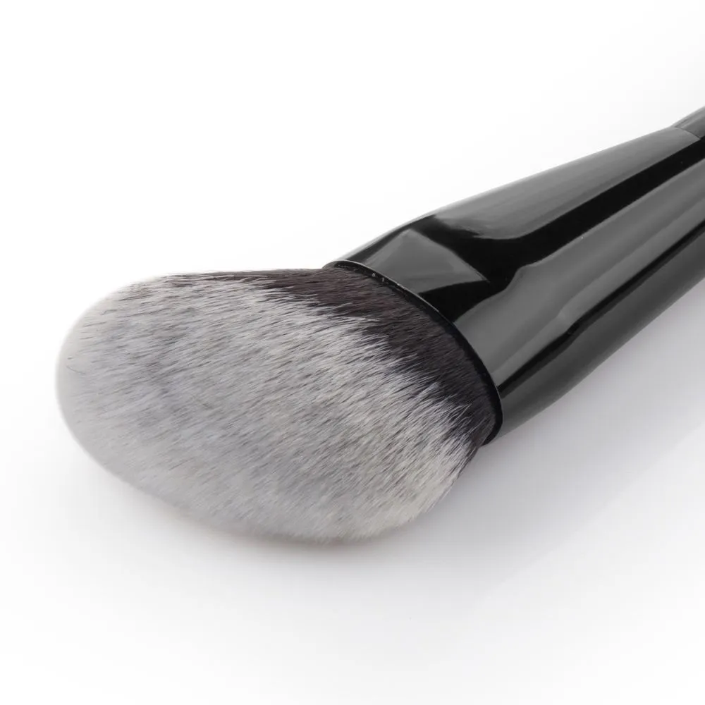 HOT Pro maquillage rond coudé haut brosse fond de teint poudre joue Contour Blush fard à joues mélange brosse cosmétique beauté outil