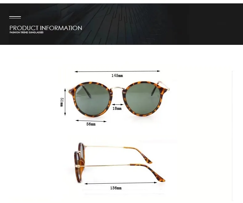 2018 Fashion Brand Sunglasses Men Women gatsby Retro Vintage eyewear shades round frame Designer Sun glasses with brown cases and box