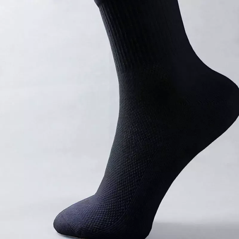Fashion Summer Men Basketball Cotton Sport Socks Black White Gray High Quality Solid Breathable Running sock lot262e