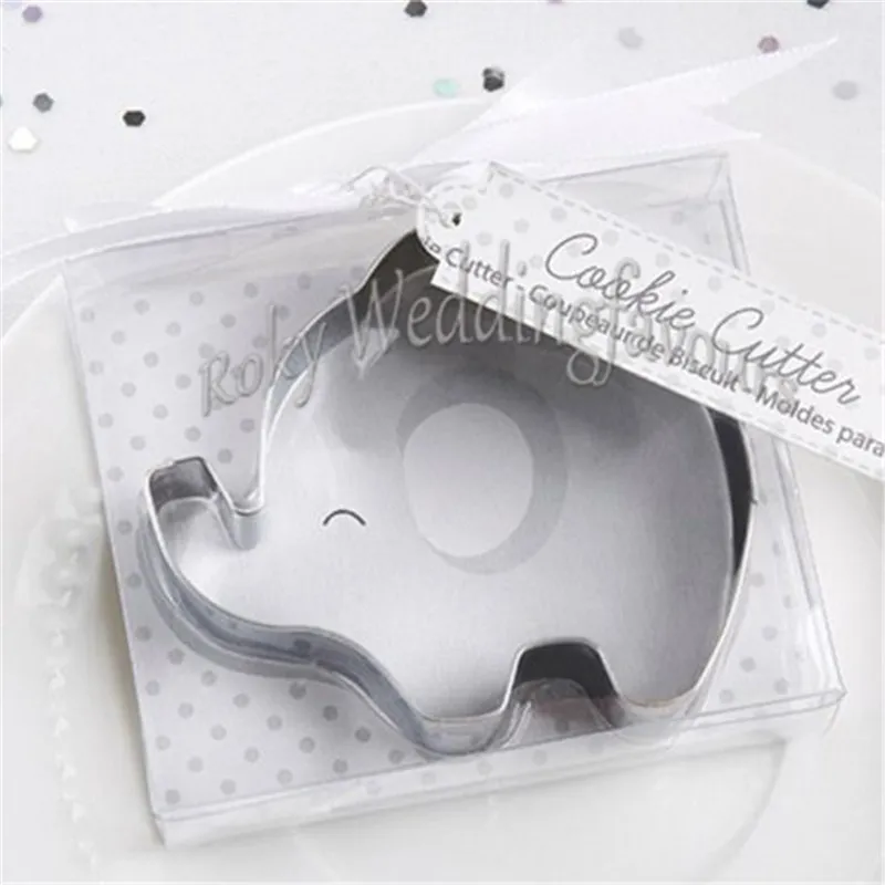 Stainless Steel Elephant Cookie Cutter Baby Shower Party Gifts Birthday Theme Keepsake Kids Event Suppliers