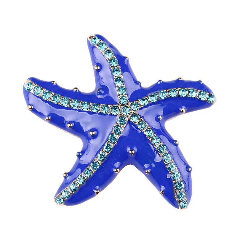 Gran oferta, broche de estrella de mar grande Vintage de Metal, joyería Vintage, broche de ramo de perlas simulado, alfileres de seguridad para hombres y mujeres, joyería chapada en plata