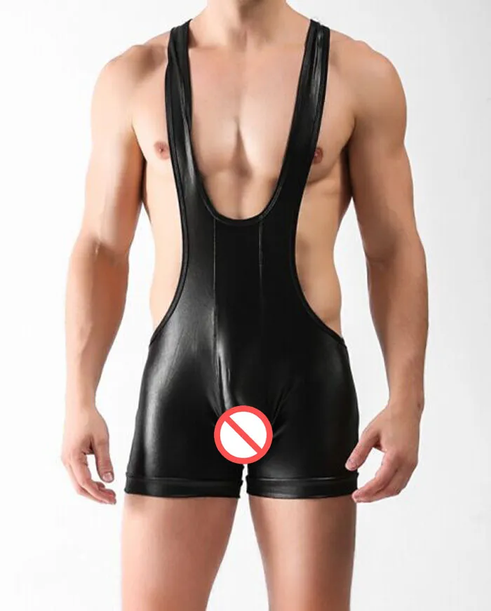 Men Wrestling Singlet Sexy Boxers Bodysuit Flexible Bodywear Short Jumpsuit Leotard Male Nightclub Underwear2586