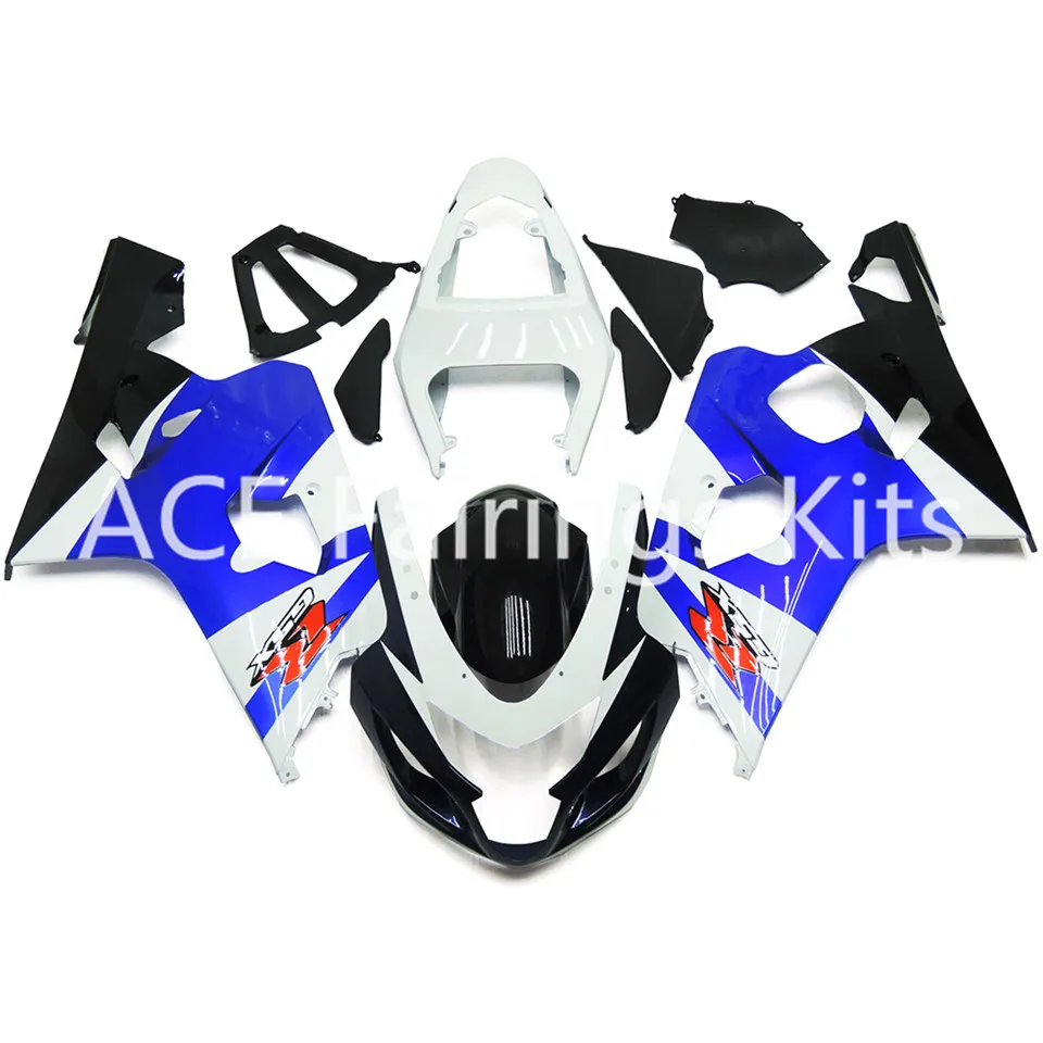 3 Gratis presenter NEW SUZUKI GSXR600 GSXR750 K4 K5 04 05 2004 2005 Injektion ABS plast Motorcykel Fairing Cool Blue Style