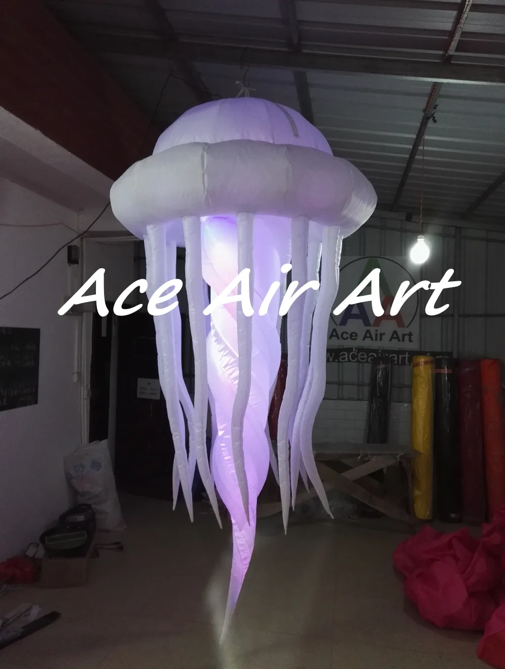 Inflatable Jellyfish LED Lamp Hanging Party Ceiling... From ...
