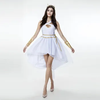  Disfraz de Halloween de la diosa griega para mujer, vestido  griego blanco sexy, Multi colorido : Ropa, Zapatos y Joyería