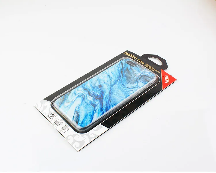 아이폰 7 7 플러스 플라스틱 PVC 블리스 터 패키지에 대 한 도매 휴대 전화 케이스 검은 골 판지 포장 상자