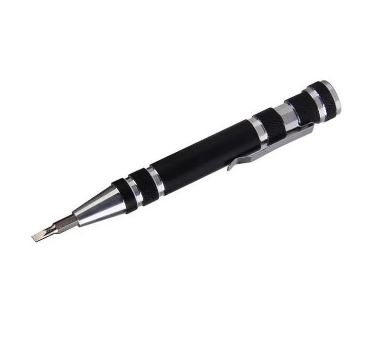 8 em 1 Precisão Magnetic Pen Style Screwdriver Ferramentas Multifunções Multifunções Multifunções