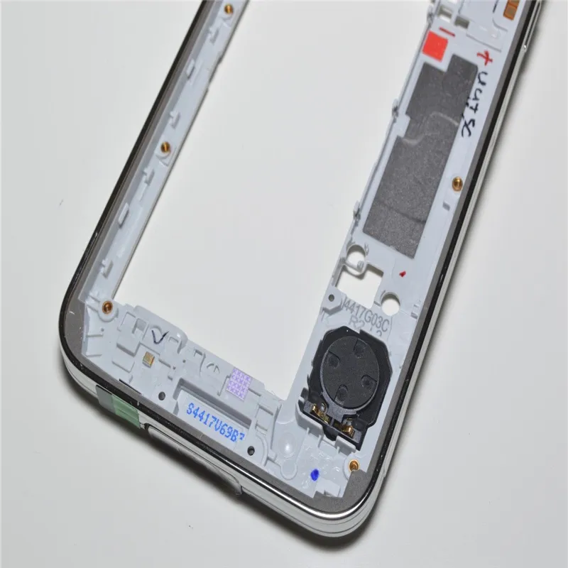 OEM Moldura do Médio Bezel Carcaça traseira com peças Substituição para Samsung Galaxy S5 G900 G900A G900T G900P G900 G900F Livre DHL