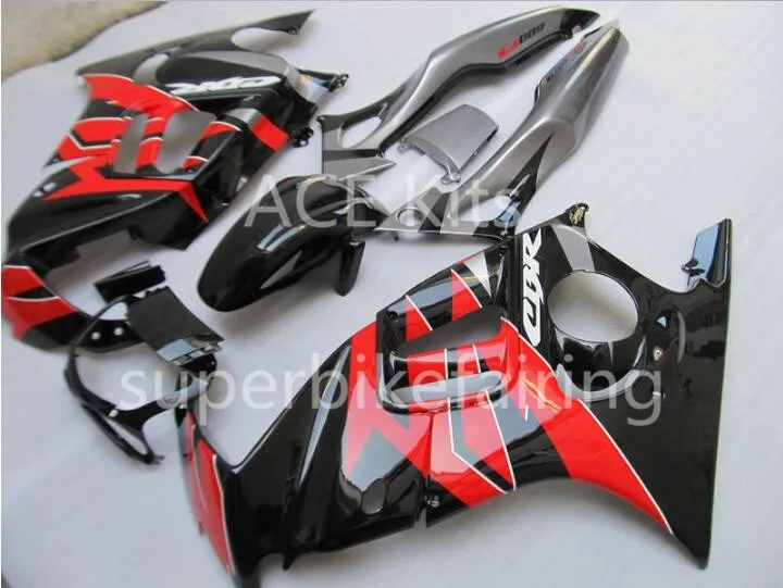 3 regalos gratis para Honda CBR600F3 97 98 CBR 600F3 CBR600 1997 1998 ABS motocicleta carenado plata negro rojo AA14
