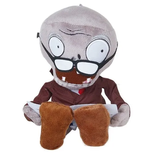 Bitkiler VS Zombies Peluş Oyuncak Dolması Hayvan - Gazete Zombie 28cm / 11Inch Tall