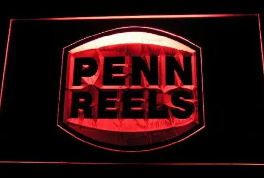 Penn Reels Fishingbeerバーパブクラブ3DサインLEDネオンライトサインホームデコレーションクラフト