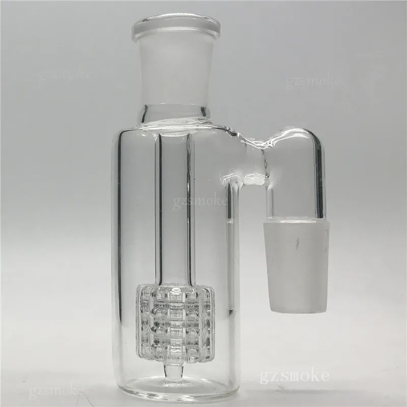 Улавливатель пепла Bongs Ashcatcher 18mm 90 градусов Водопроводные трубы Bong Glass Pipe 18,8 мм пьянящий золоуловитель курительные принадлежности Кальяны GA-010