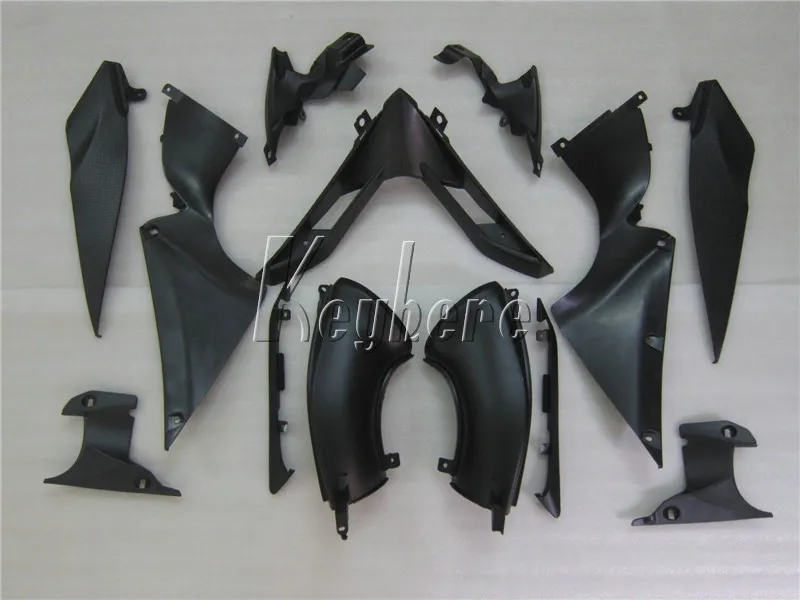 Injektionsgjutning Gratis Anpassa Fairing Kit för Yamaha YZF R1 07 08 Svarta Fairings Set YZFR1 2007 2008 YI07