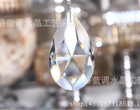 Lustre de cristal de vidro prismas lâmpada do teto pingentes lágrima grânulo cortina acessórios casamento decorar tipo de size4903808