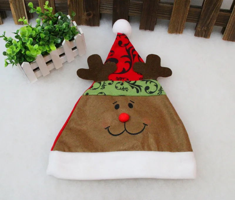 Cappelli di Natale all'ingrosso Berretti 6 pezzi / lotto Migliore qualità Morbido peluche Bambini adulti Pupazzo di neve Babbo Natale Cervo Cappelli Gif di Natale Forniture feste