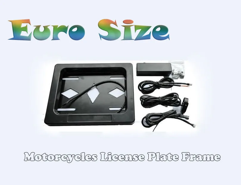 Europe Size 230x178x20mm Motorcycle Single Remote Control License Plate