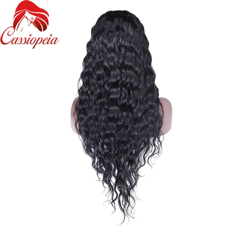 Full Lace Peruaanse Maagd Menselijk Haar Body Wave U Deel Pruiken voor Black Women Natural Hairline Middle Deel 2 