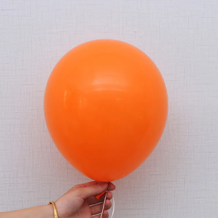 Ballon rond en Latex Orange noir, 100 pièces, décoration de fête d'halloween, de mariage, ballons en perles, décoration d'anniversaire pour la maison, 12 pouces