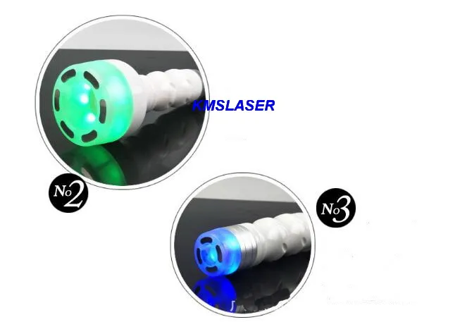 Ny koreansk teknik magisk linje pekskärm 3 huvuden vakuum RF radiofrekvens 3 färger röd blå grön LED lyser Biolight Therapy Machine