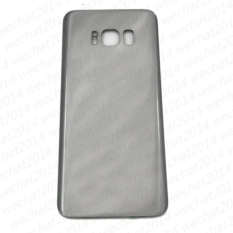 100 SZTUK OEM Drzwi Baterii Back House Cover Glass Osłona dla Samsung Galaxy S8 G950 G950P S8 Plus G955P z naklejką samoprzylepną