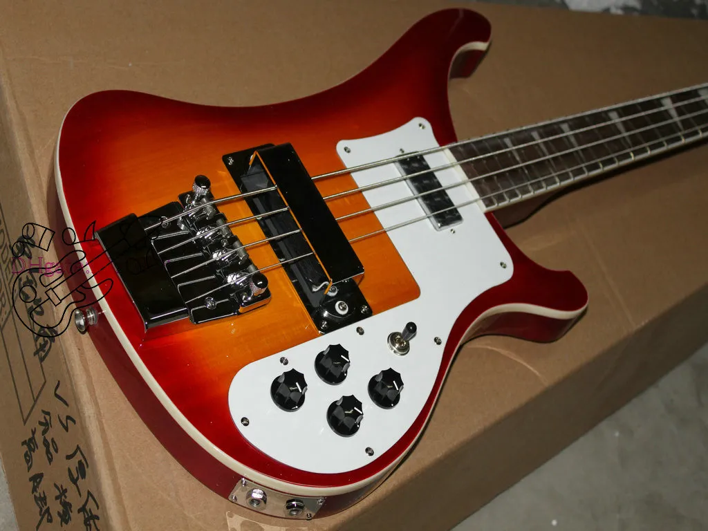 고품질 커스텀 4 현베이스 기타 4003 Electric Bass IN Cherry Burst 무료 배송