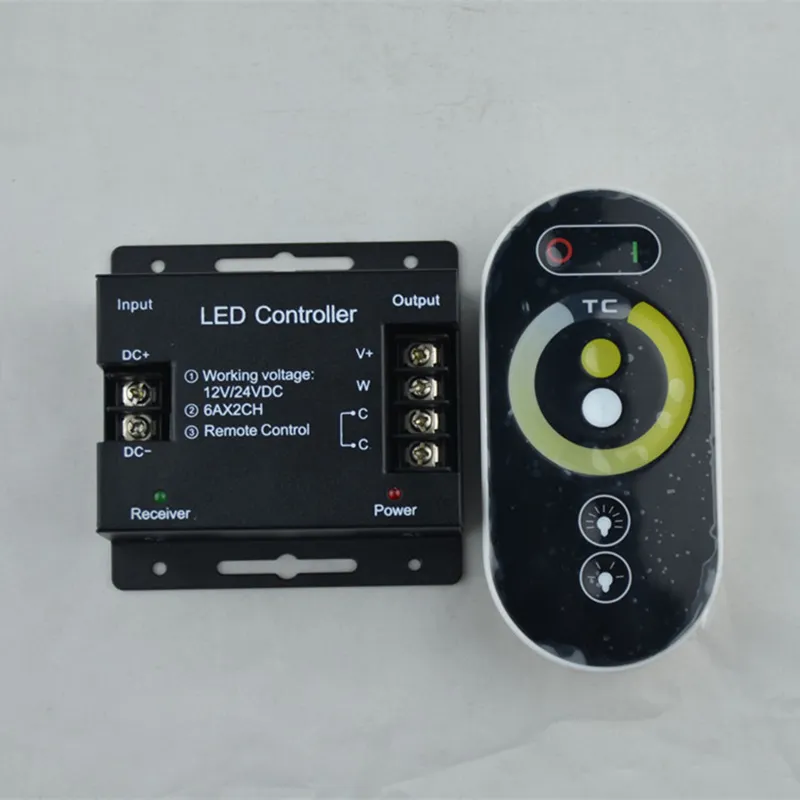 Interrupteur Tactile Gradateur LED 5V-12V-24V - Panneau Mural Pour Ruban LED Et Éclairage