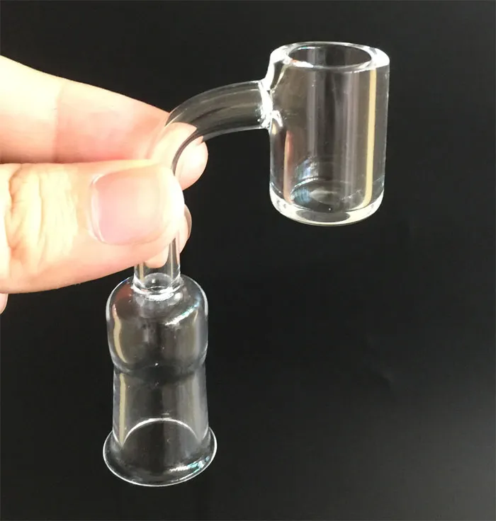 New Flat Top Quartz Banger with 3mm Thick 20mm OD Joint 10mm 14mm 18mm Male Female Quartz Domeless Nail