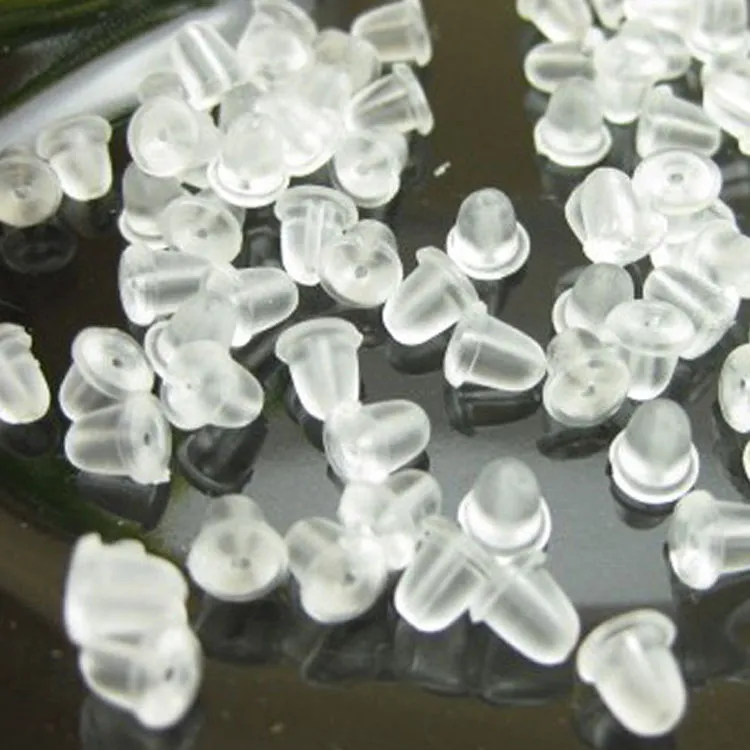 Approximately 100pcs Octagon Shape Plastic Earring Backs For Diy Earrings,  Studs, Posts