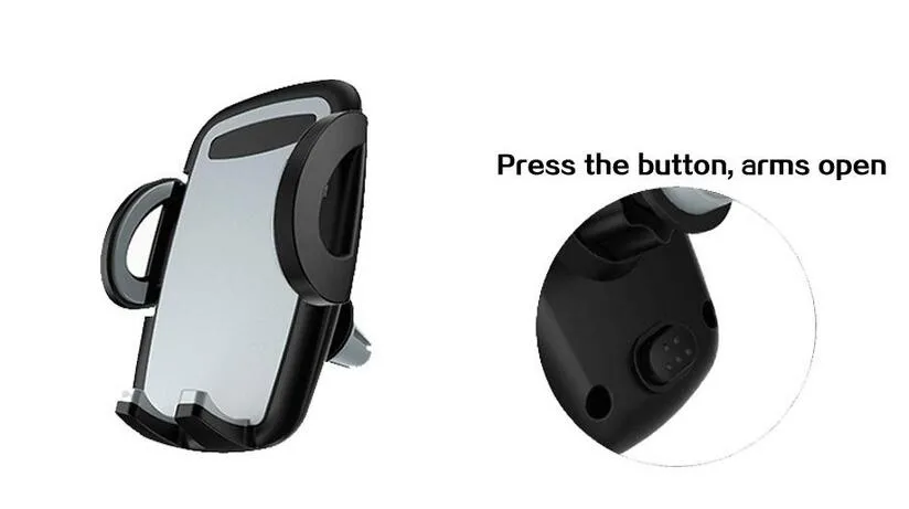 Smartphone universale montaggio del telefono con ventilazione auto intera Cradle 360 Ruota compatibile con iPhone Samsung HTC Most CellPh8527772
