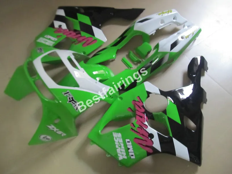 Kit de carénage gratuit 7 cadeaux pour Kawasaki Ninja ZX6R 1994-1997 ensemble de carénages vert blanc noir ZX6R 94 95 96 97 OT25