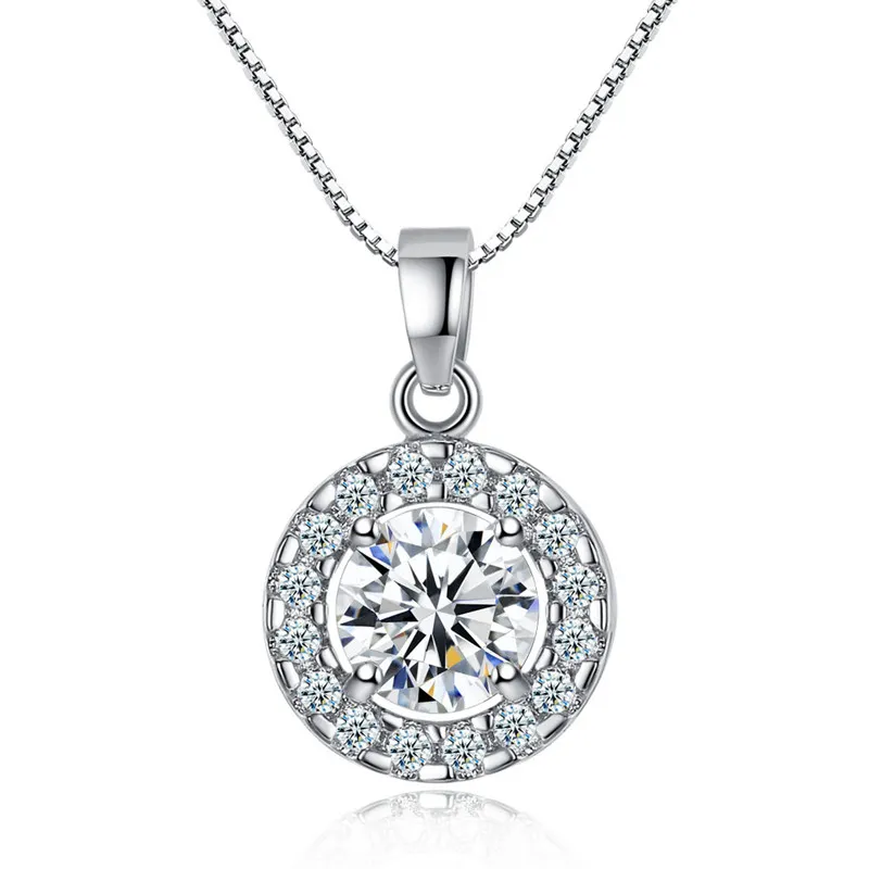 Hotsale vrouwen sieraden set 18 k wit vergulde clear cz oorbellen ketting voor meisjes vrouwen elegante bruiloft sieraden set voor bruid