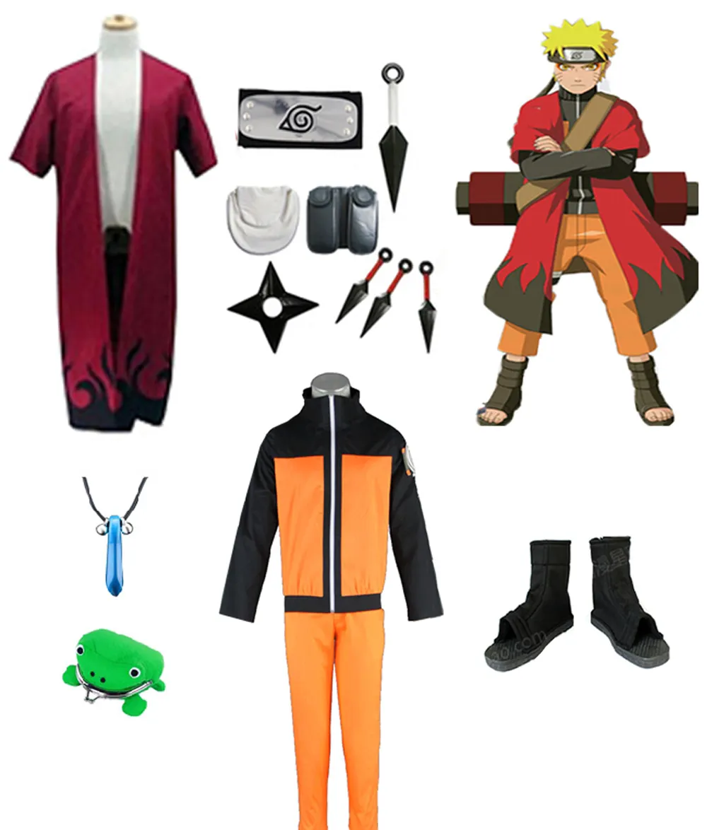 Naruto Cosplay Costume Immortal Mode Robe Shoes Headband Weapons Props  Whole Set199z from Dhgate Anime Costumes - price 81.22