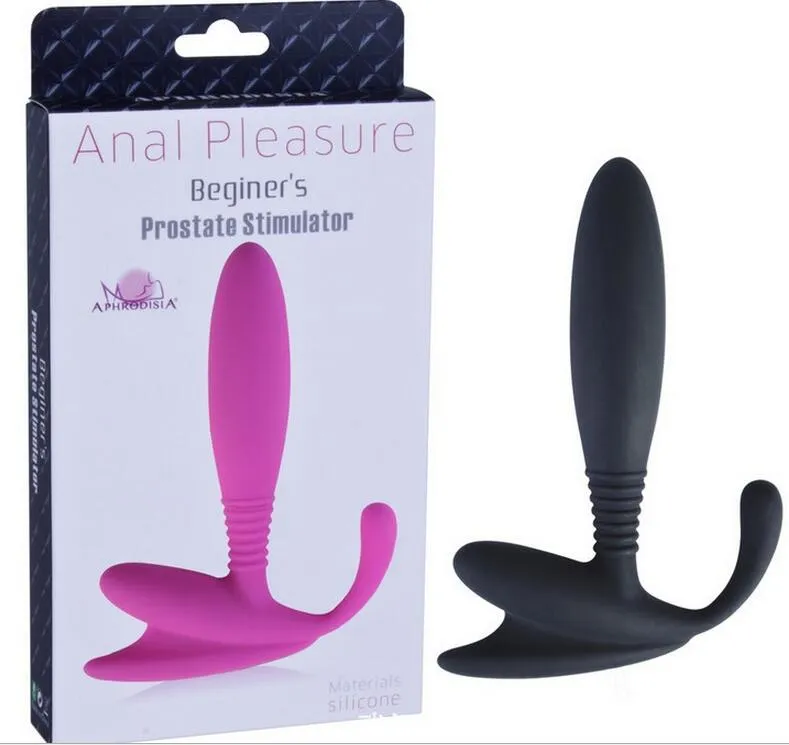 Anal Plug Prostata Stimulering Massager Silikon Butt Plug, Farmaceutisk kvalitet Silica Gel Kvinna Vuxen Sexleksaker 3 Färger Gratis med DHL