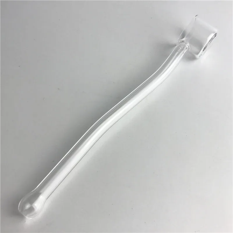 6.5 Inch 25mm Quartz Nectar Collectors Hookah Spoon Straw Tube Mini Oil Burner Tobacco Flat Top Smoking Nail Pipe