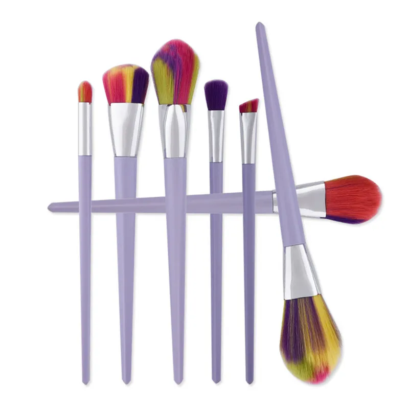 diamant makeup brush sätter ögonskugga foundation ansikte pulver kosmetika skönhet verktyg regnbåge sjöjungfru make up borstar kit