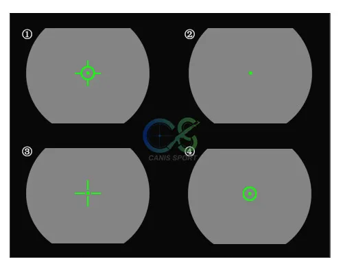 PPT 전술 범위 1x22x33 빨강 및 녹색 도트 반사 시력 빨강 / 녹색 도트 크기 4MOA / 30MOA CL2-0076