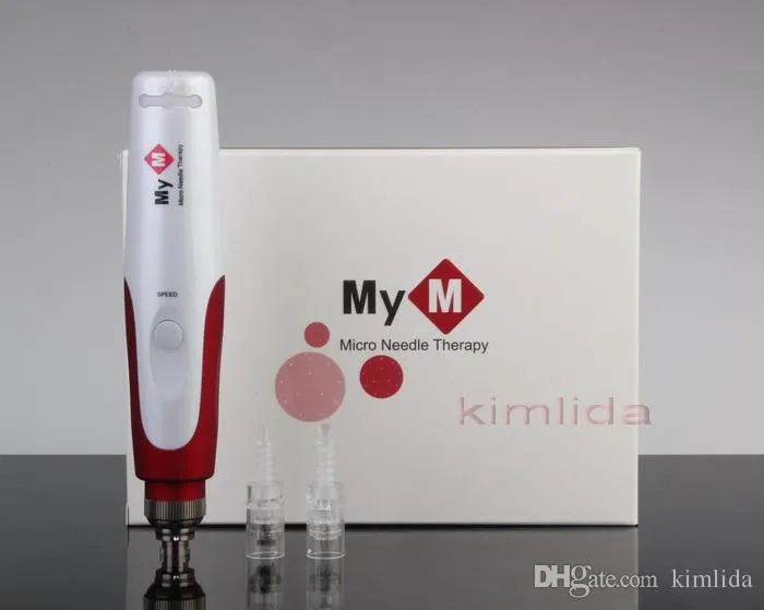 5 Velocidade Auto Microneedle Sistema Ajustável Comprimentos de Agulha Ajustável 0.25mm-3.0mm Derma Pen Mym Ultima N2-C Dermapen com 2 PCS Agulhas Cartucho