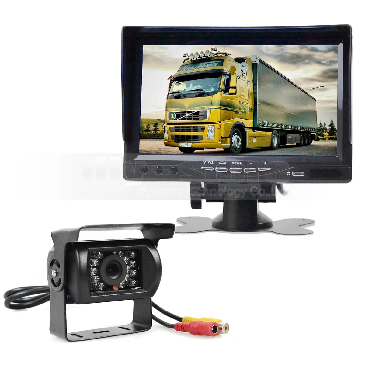 Sun Shade 7-Inch TFT LCD Display Rear View Car Monitor with Waterproof ...