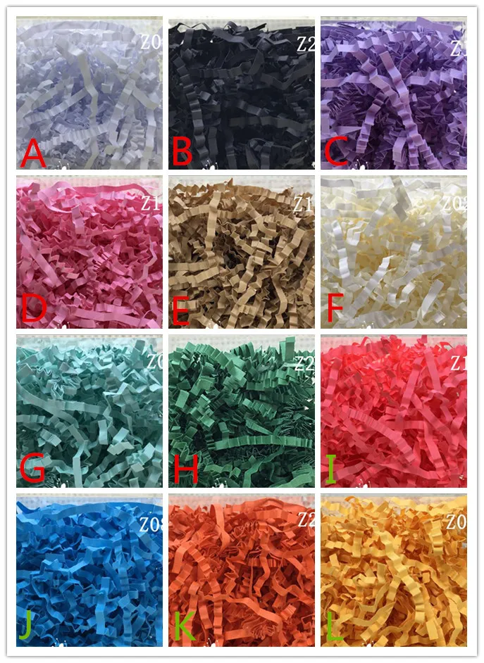 1kg/aバッグクリンクルシュレッドペーパーシュレッドギフトバスケット紙吹雪ギフトボックスフィリングマテリアルバースデー/ウェディングパーティーの装飾（7）