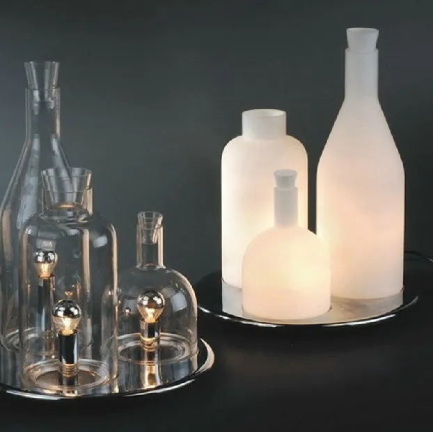 Vendita calda Design moderno ITRE Rosati Bacco 123 bottiglia lampada da tavolo moda bottiglia di vino illuminazione da tavolo in vetro spedizione gratuita