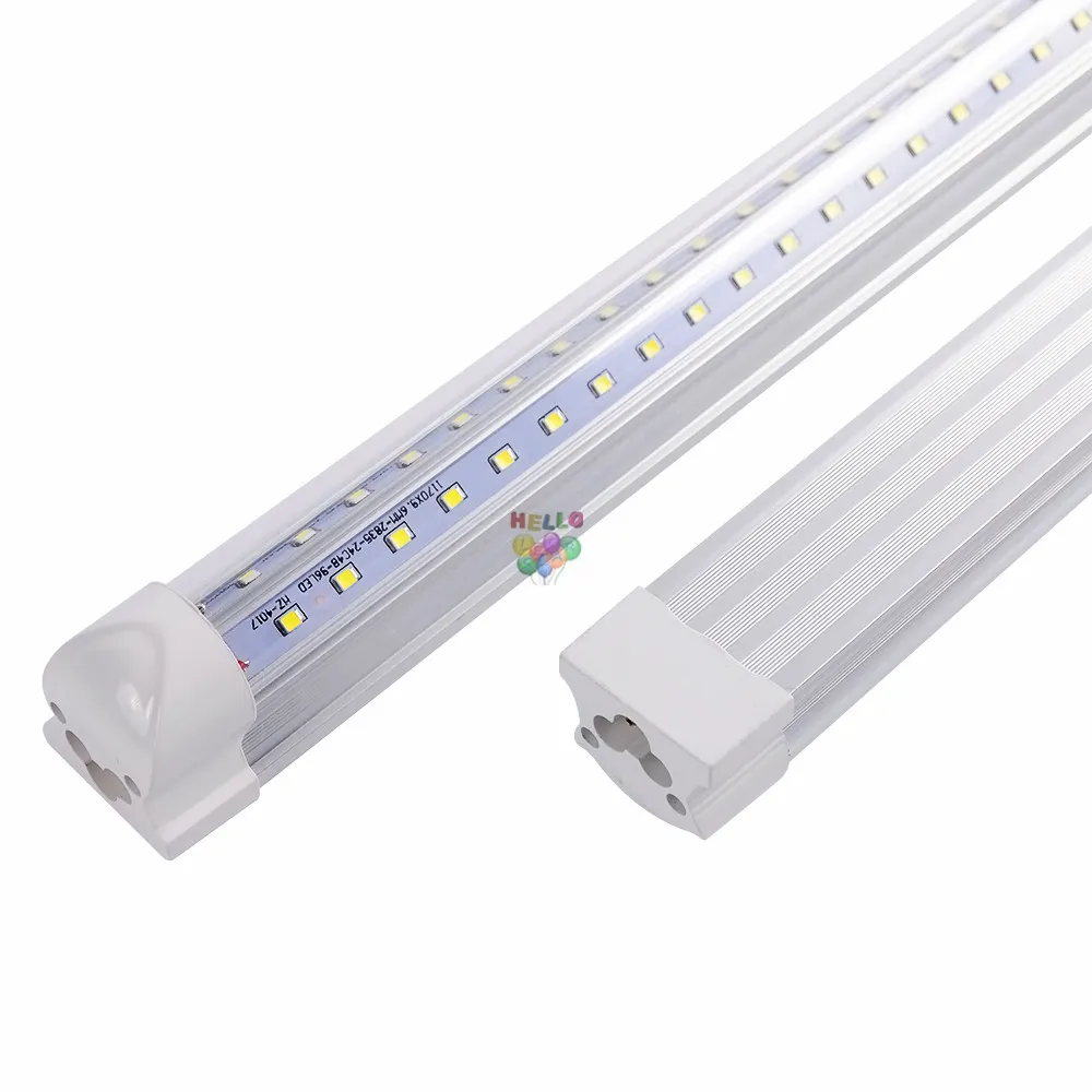 4ft 5ft 6ft 8ft led t8 tubes light V shaped led tubes for cooler door lighting integrated led Fluorescent light ac 85-265v