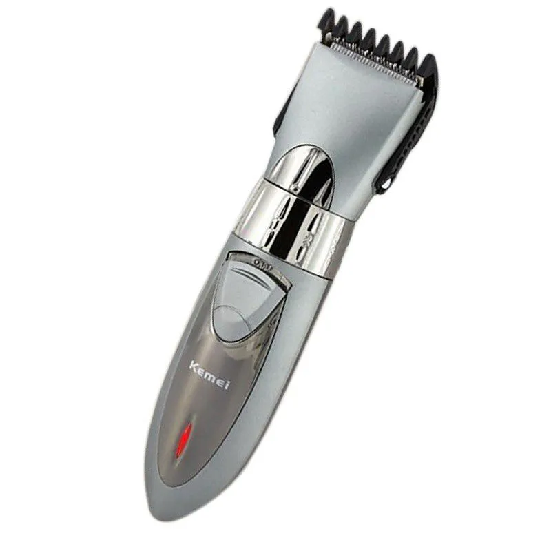 Kemei KM-605 profesyonel saç kesme elektrikli saç giyotin su geçirmez saç tıraş makinesi sakal elektrikli jilet